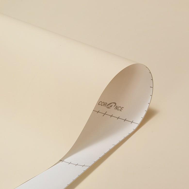 Super Thick PVC Solid Color Skin Feel Sticker: Eco-Friendly Self-Adhesive Decorative Film for Hotel Renovation