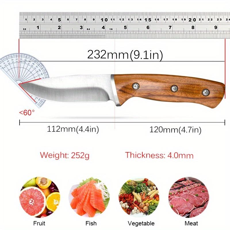 1PC Stainless Steel Kitchen Knife Boning BUtcher Knife 5Cr15 Meat Cleaver Handmade Forged Chef Knives for CookingTools Fruit Knife