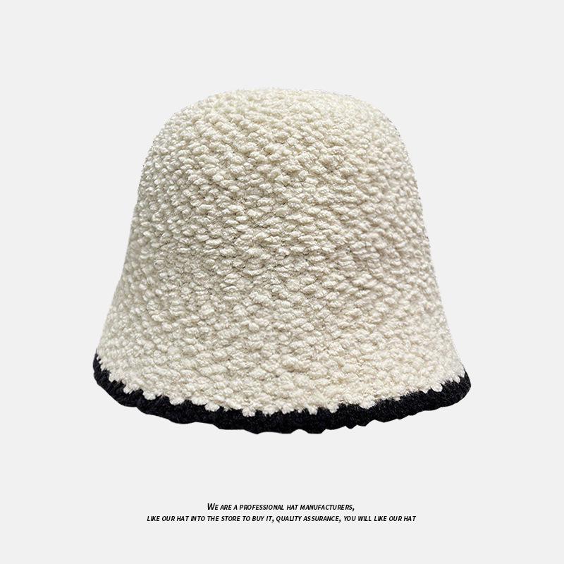 

Women s Simple Warm Knitted Fisherman Hat - Face-Slimming, Korean Style Chenille Bucket Hat One Size: 54-58cm