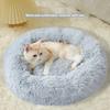 Furry Pet Bed - Round Cat Bed and Dog Bed - Soft and Fluffy Pet Bed - Ideal Sleeping Companion for Kittens and Puppies