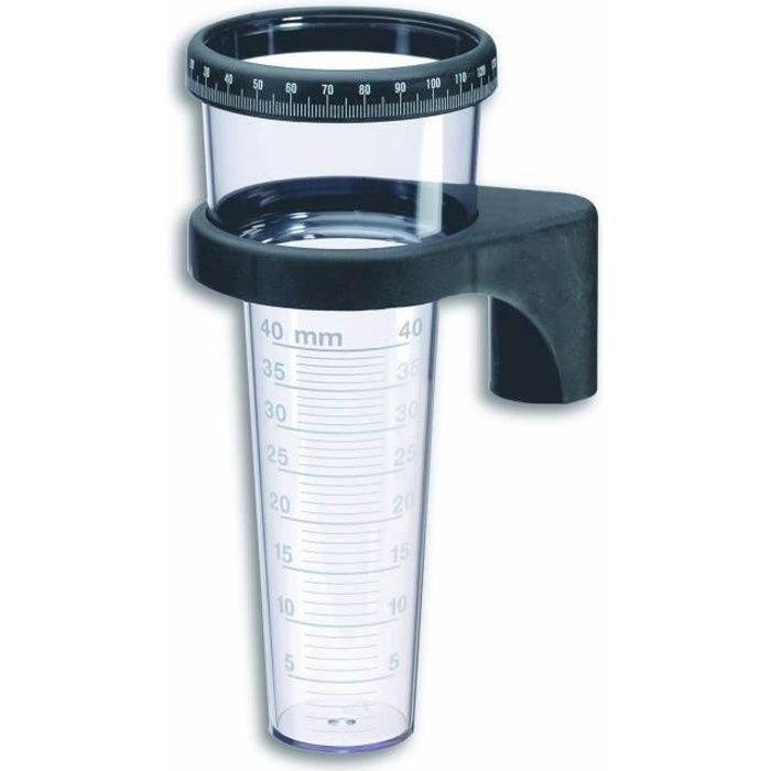 PLUVIOMETRE AVEC SUPORT ET BAGEU DE MEMEOIRE