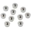 10 peças branco mini bola de náilon plástico aço inoxidável mesa transportador rolo bola móveis