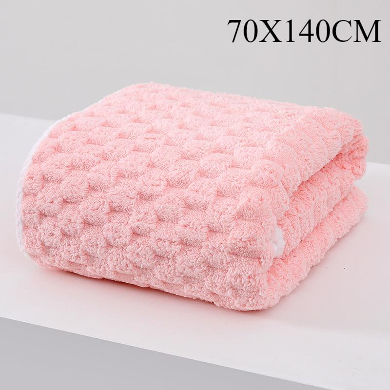 1PC Bath Towel Coral Fleece Thickened Soft and Quick-drying Water-absorbing Can Be Wrapped In Bath Large Household Towel