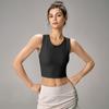 Mitaogirl Kendall Wind Belt Chest Pad Sports Vest Women Shockproof Fitness Bra Summer Yoga Clothes Sleeveless Top
