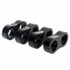 Reliable and Adjustable Black Aluminum Fuel Hose Clamp Set for AN8 AN10 Lines
