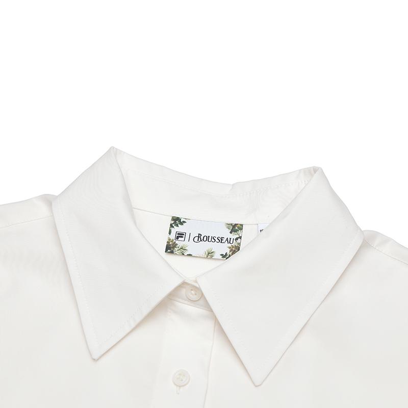 New FILA X LUSUO Shirt Women's Oat Beige F11W448405FBG