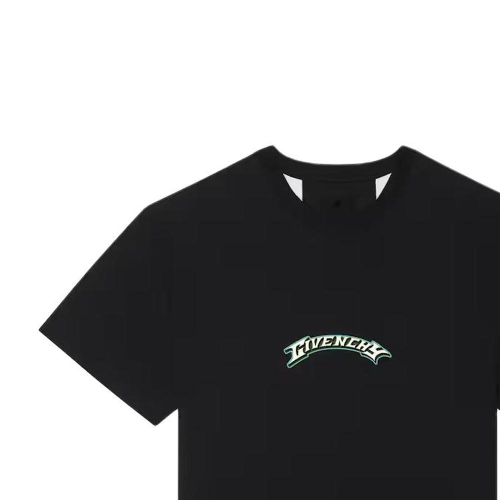 Givenchy Dragon Printed Crewneck T Shirt BM71JA3YJY-004