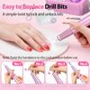 Rosa Nagelbohrer Maschinen Wiederaufladbar Efile Nagelbohrer Tragbar Hochgeschwindigkeits Nagelbohrer Für Zuhause
