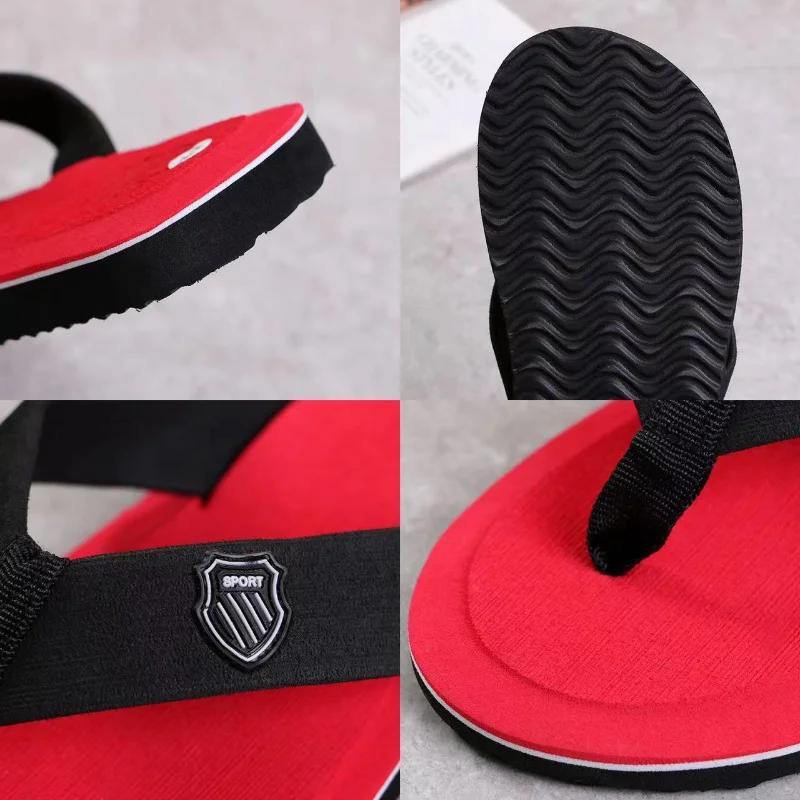 New Men's Slippers High Quality Mens Beach Sandals Anti-slip Flip-flops Lightweight Men Casual Slippers Flat Shoes Zapatos Mujer