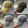Gorra de Béisbol Lavable de Algodón con Aspecto Vintage y Visera Curva para Uso Casual