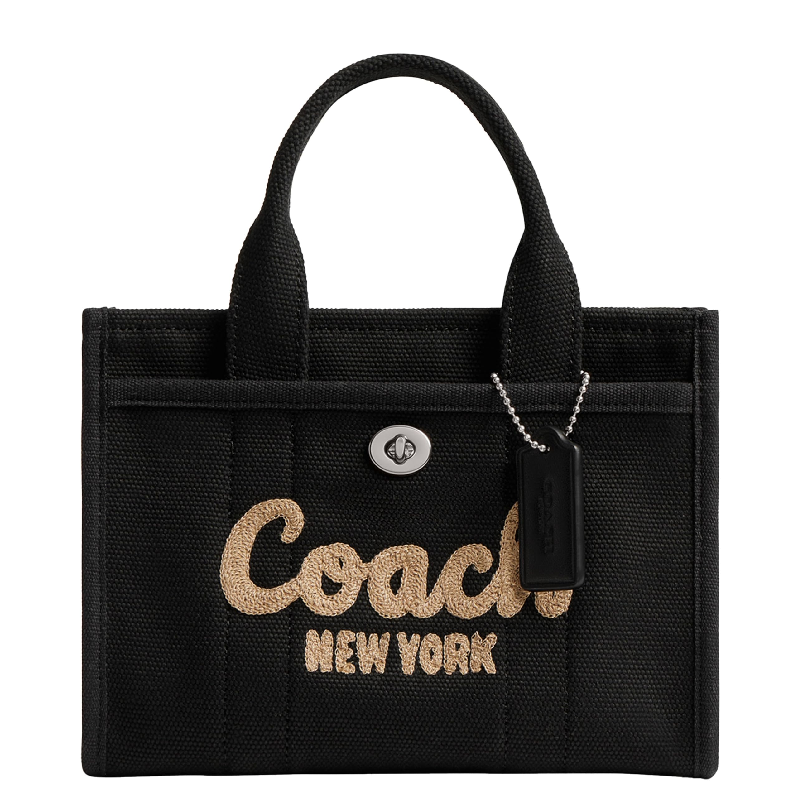 

Bag CZ098 Black Canvas Mini Cargo Tote 20 [Coach] (Shoulder Bag) Women s [Brand] [Item] чорний