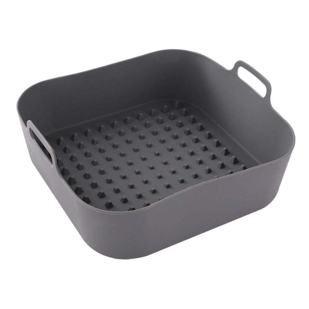 20cm Silicone Air Fryer Liners Reusable Non-Stick Basket Fryer Liners Replacement of Parchment Liner Paper Air Fryer Basket