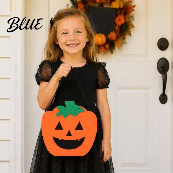 Reusable Pumpkin Candy Holders Halloween Felt Bag Ghost Skull Cat Owl Tote for Lightweight Trick or Treat Pails Kids Non Woven Handbag Party Favor