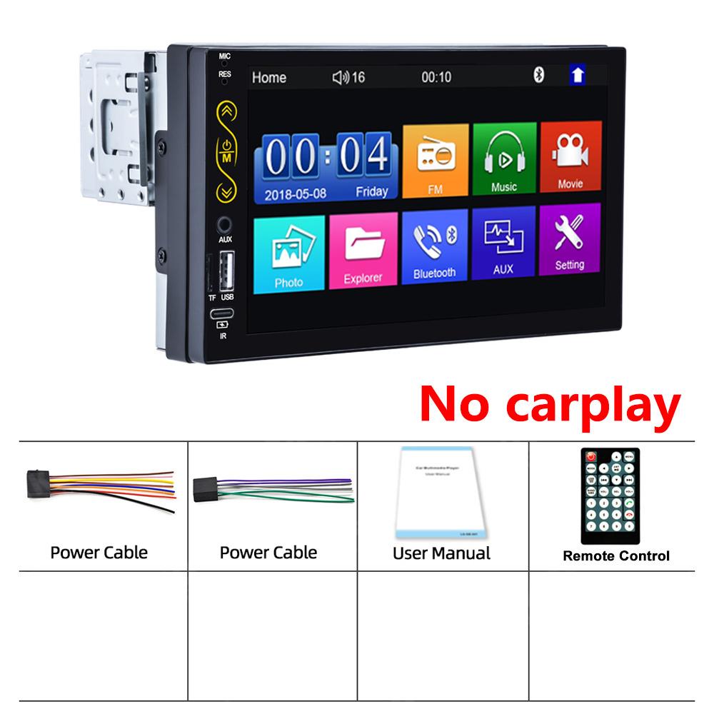 Reakosound 1 Din Universal CarPlay Android-Auto Auto Radio Stereo MP5 Mp3 Player 7 Zoll Autoraido Für Volkswagen Nissan Toyota