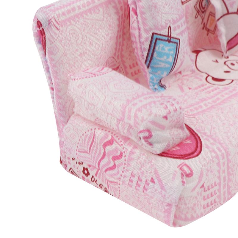 Dollhouse Small Floral Fabric Sofa Set Furniture With 2 Pillow Doll Accessories