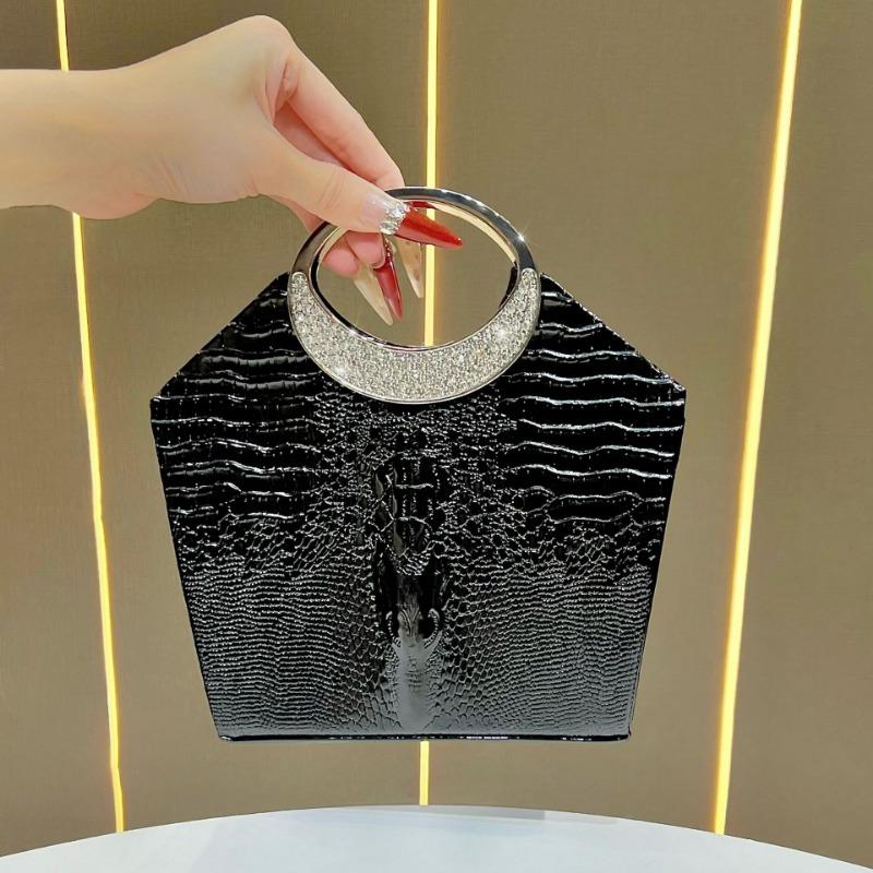 Dinner Bag, Handbag, High-end Rhinestone Banquet Bag, Fashionable Dress Bag, Chain Bag