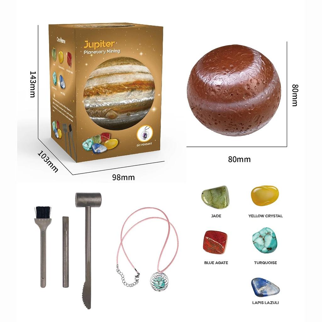 Children Science Education Toy Archaeology Digging Treasure Planet Gem Ore Exploration of The Solar System Mining Toys for Kids