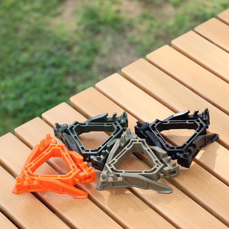Portable Foldable Flat Gas Tank Tripod, Universal Stable Plastic Holder, Camping Outdoor Gas Canister Bracket Accessories