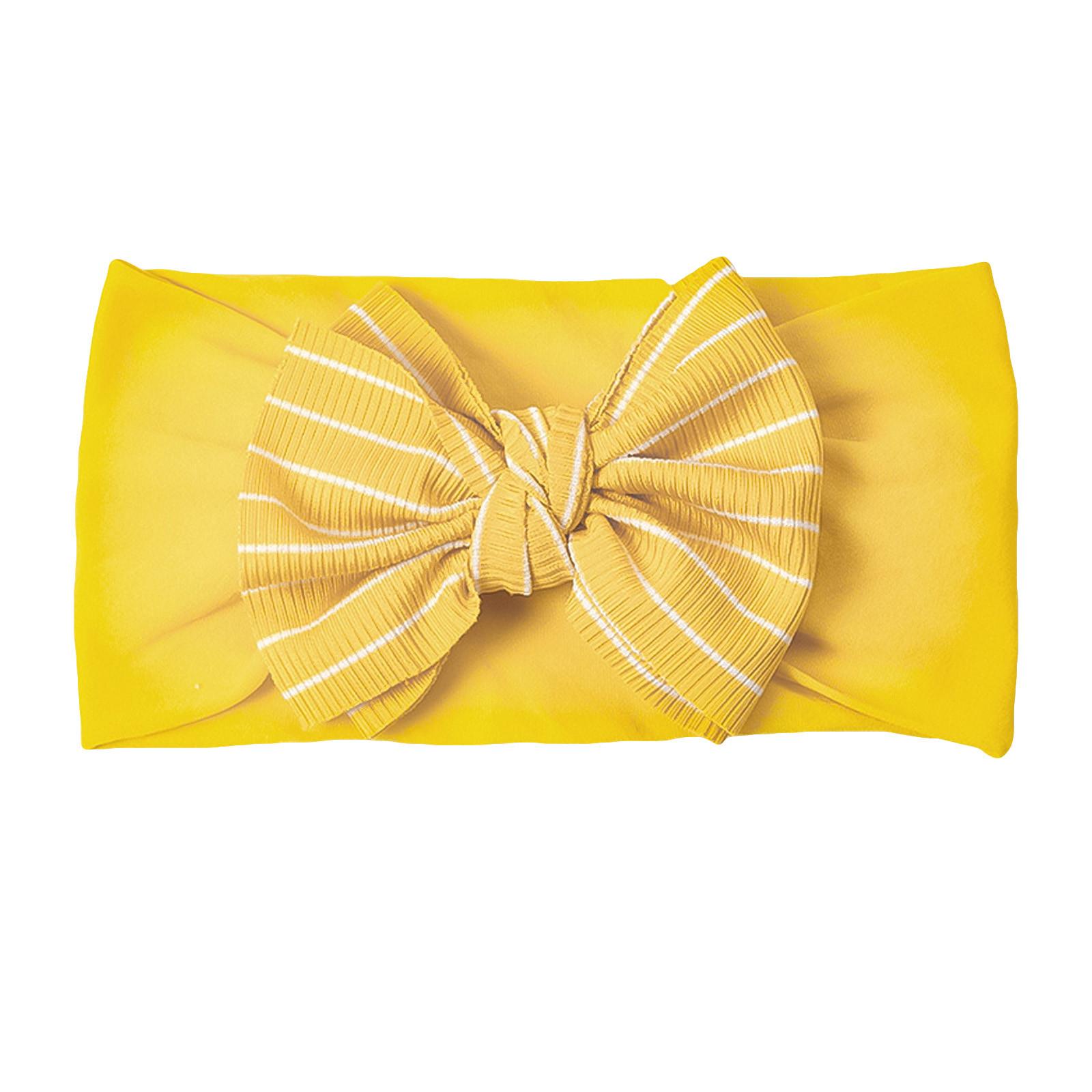 

(SU)Детские нейлоновые повязки на голову, резинки для волос с бантом, аксессуары для волос для маленьких девочек, новорожденных, детей ясельного возраста