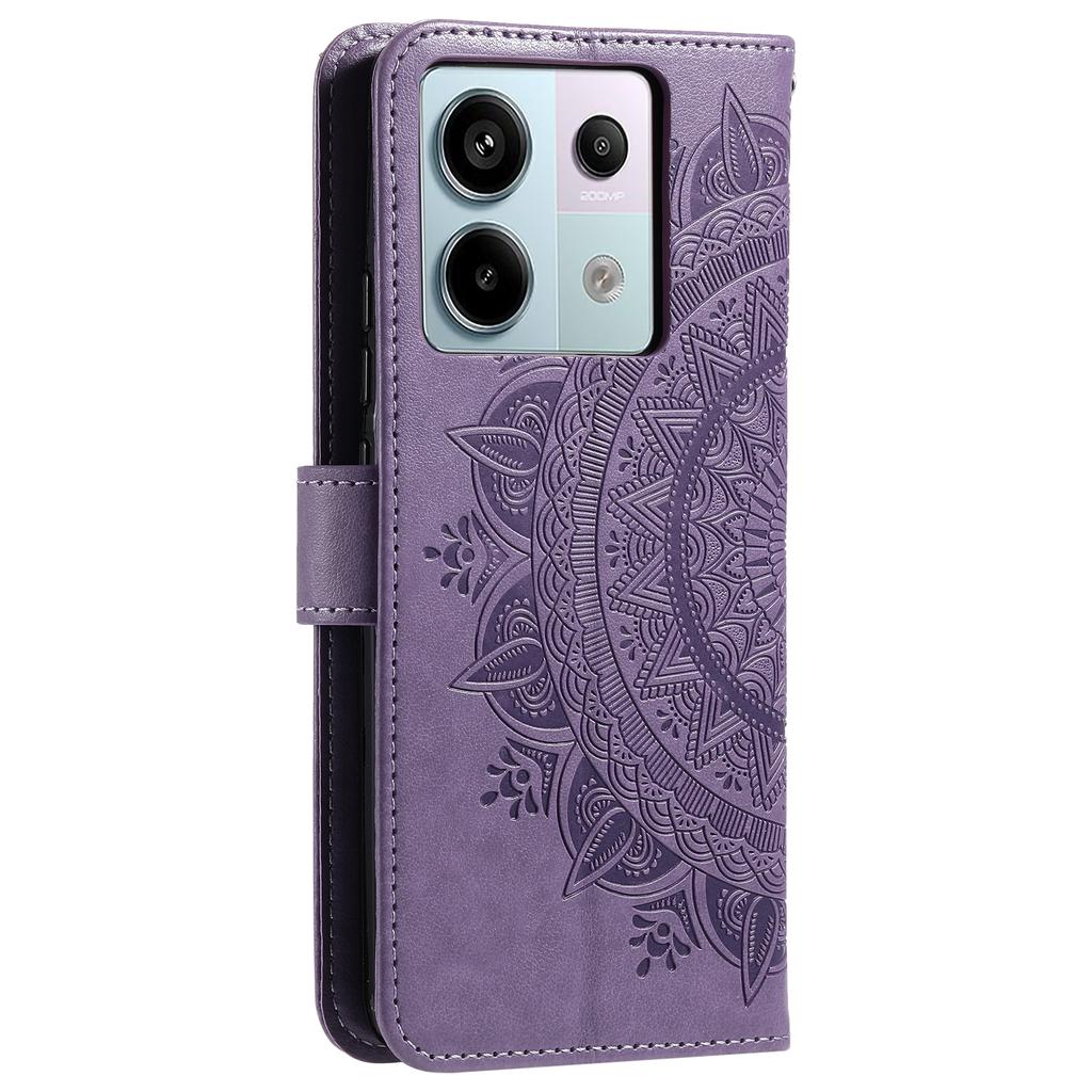 For Xiaomi Redmi Note 13 Pro 5G/Poco X6 5G Case Mandala Flower Leather Wallet Cover