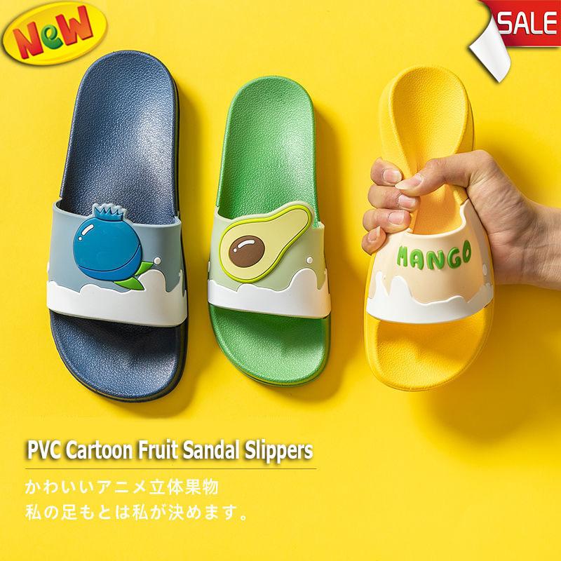 

New Shoes for Women PVC Slippers Fashions Cartoon Fruit Sandals Flip Flops Summer Casual Beach Home Bath Thick Non-Slip Slippe 36-37 (suggest35-36) зелений