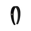 Logo-Aufdruck Samt-Stirnband Damen Accessoires Schwarz AA8558-B09035-94305