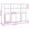 Vidaxl Tall Cabinets, 3 Pcs, Sonoma Oak Grey Wood-Based Material