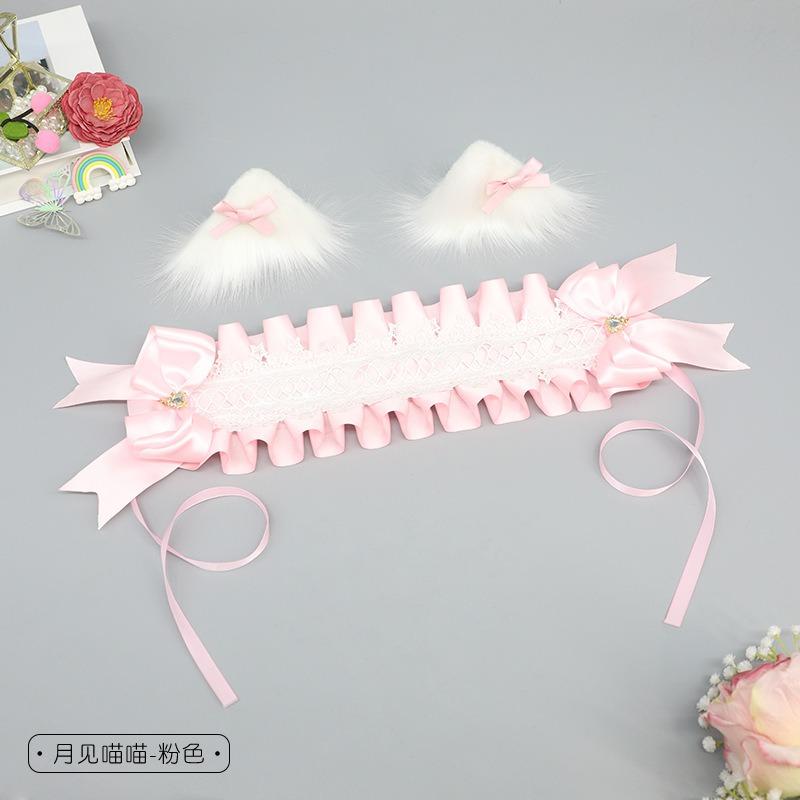 Cute Girl Hair Accessories Lolita Multi-Use Pair Bow Headgear Comic-Con Dress Up Cat Ear Hairpin Cat Ear Headband