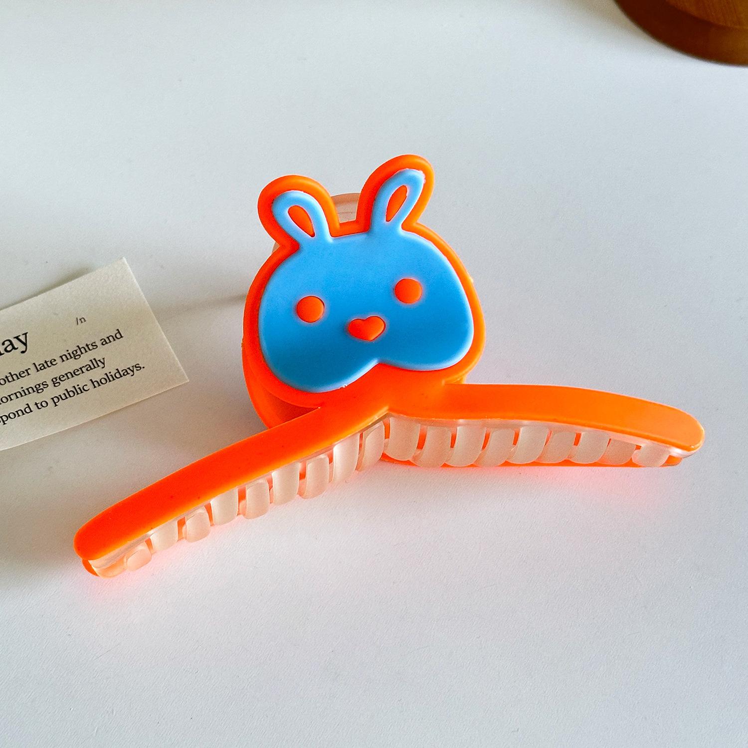 

One Stylish Large Piece Hair Claw Clip For Effortless Updos In Vibrant Colors Orange