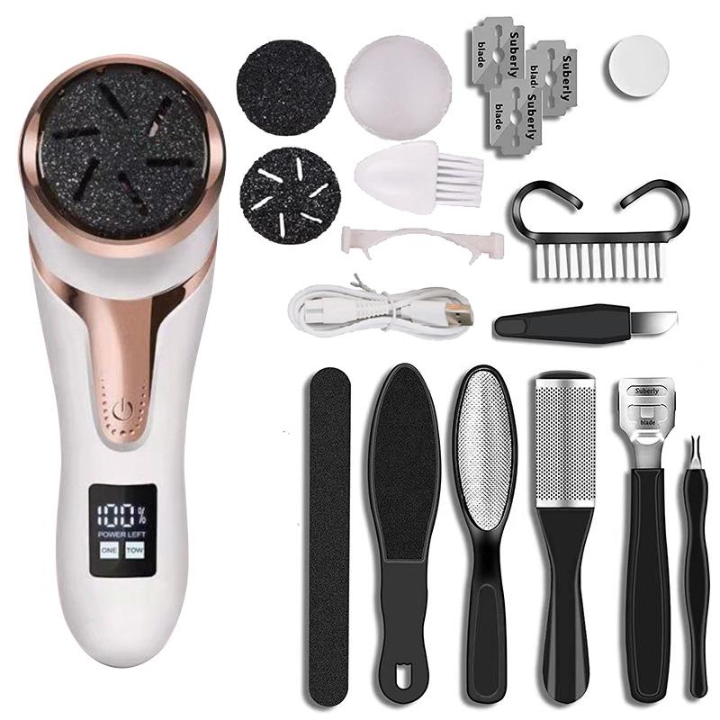 Digital Display Electric Callus Remover & Foot Scrubber Pedicure Tool
