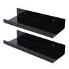 2 Pack Wall Mounted Plant Shelf 12 Inch Acrylic Display Shelf Wall Hanging Shelf Vertical Shelf for Indoor Window