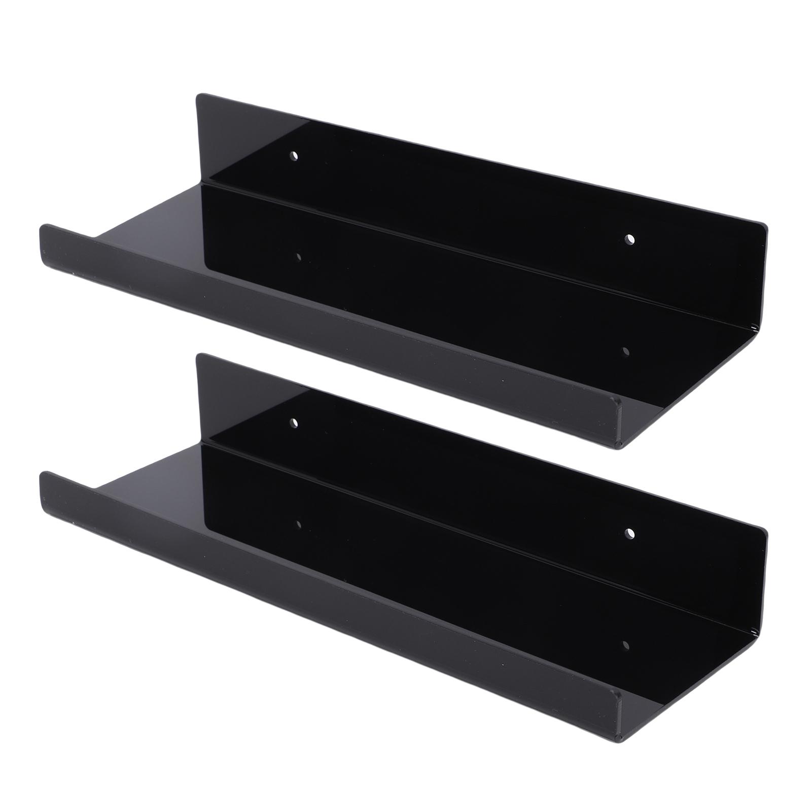 2 Pack Wandmontage Plantenplank 12 Inch Acryl Displayplank Wandhangende Plank Verticale Plank voor Binnen Raam Tuinplanten Ruimtebesparend