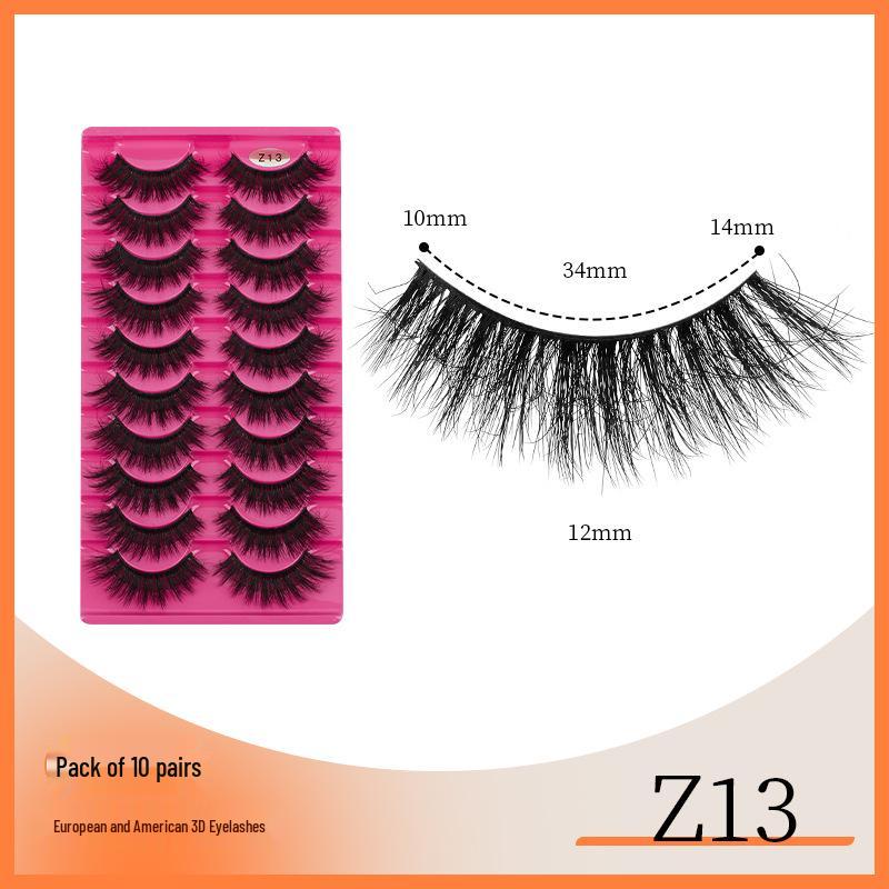 

Десять пар пушистых 3D ресниц из искусственной норки - Густые, Натуральные, Небрежный стиль