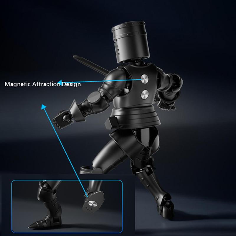 Knight Action Figures Paladin 13 Jointed Movable Shapeshift Robot 3D Printed Mannequin Character Assembl Toys Kids Gifts