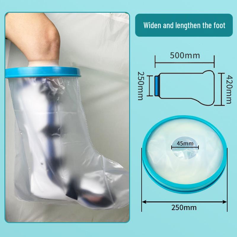 Waterproof Adult Knee & Foot Plaster Cover for Post-Op Bathing Protection