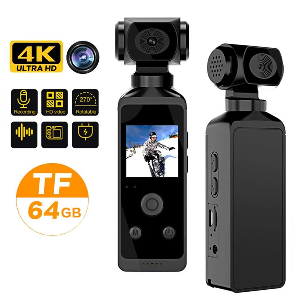 4K HD Small Camcorder Mini Action Camera Household DV Magnetic Video Voice Recorder Motion Sensor Sport Pocket