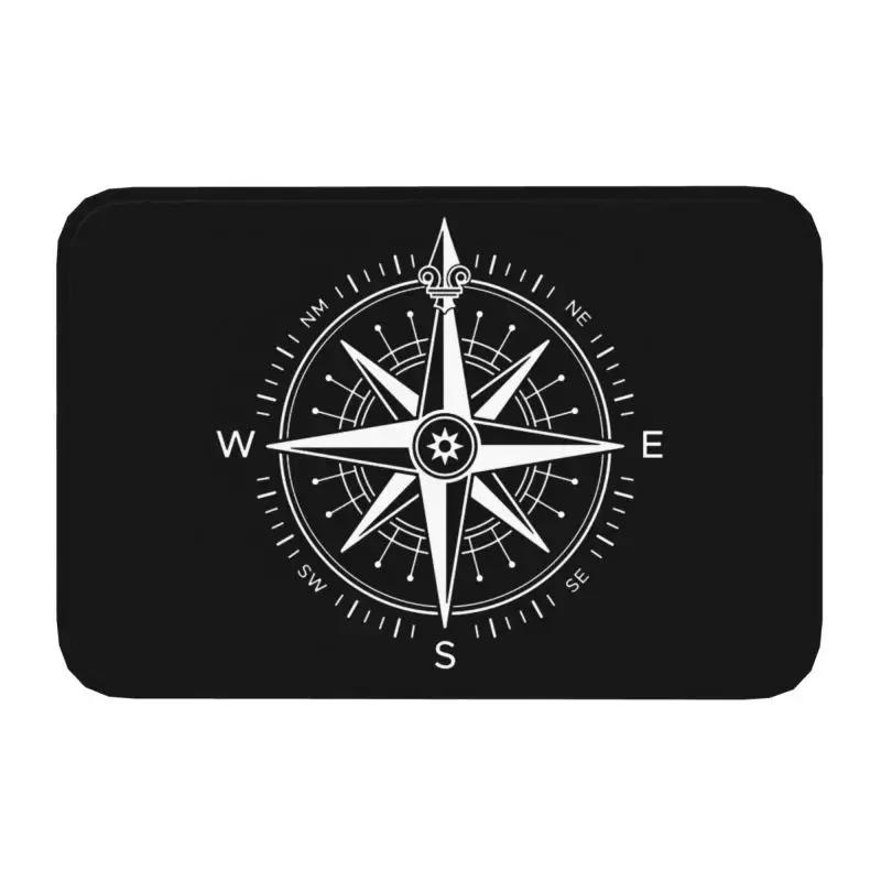 Welcome Aboard Nautical Boat Front Door Mat Anti-Slip Outdoor Absorbent Doormat Living Room Entrance Rug Carpet