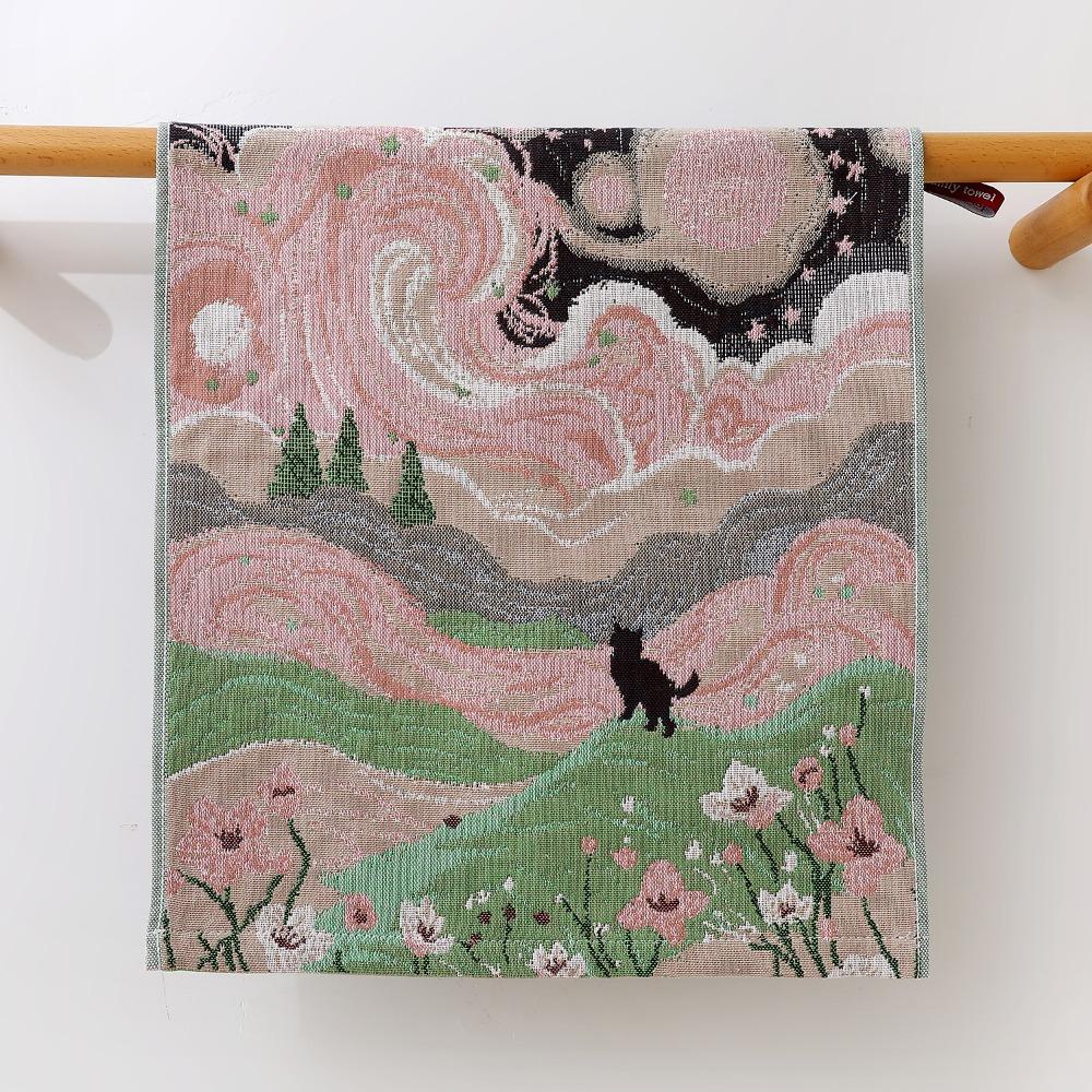 

4 Layer Cotton Gauze Large Hand Towel Quick Dry Pure Cotton Dish Cloth Tea Towel Home Restaurant 04