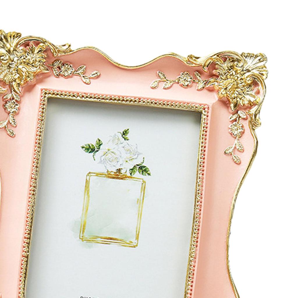 European Style Picture Frame Portable Resin Photo Frame Antique Picture Frames for Gallery Studio Dining Room Wedding Tabletop