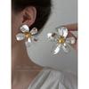 Exaggerated Western Style Large Flower Metal Earrings for Women Special-Interest Design Fancy Stud Earrings Accessible Luxury Trendy Graceful Earrings