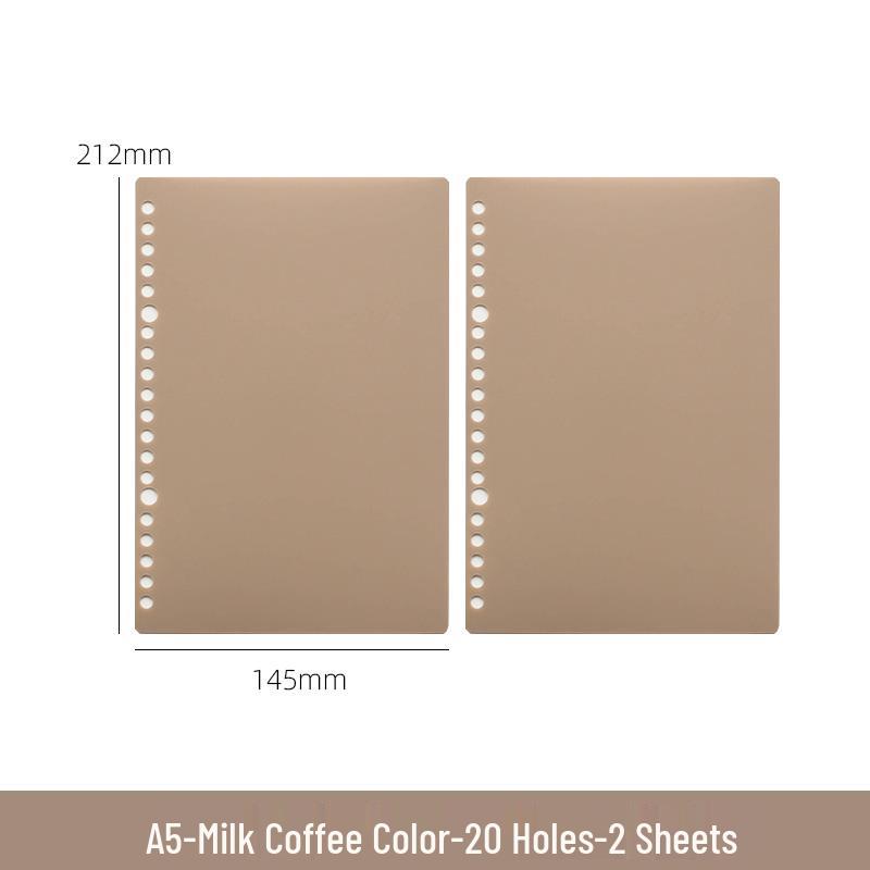 B5 Loose-Leaf Binder with DIY Plastic Coil Cover, Detachable A5/A4 Homemade Refillable Notebook