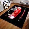 Fajny Czerwony Samochód Sportowy Nadruk Dywan do Salonu Sypialni Przy Łóżku Sofa Stół Mata Podłogowa Dywanik Domowy Dekoracja Miłośnicy Samochodów
