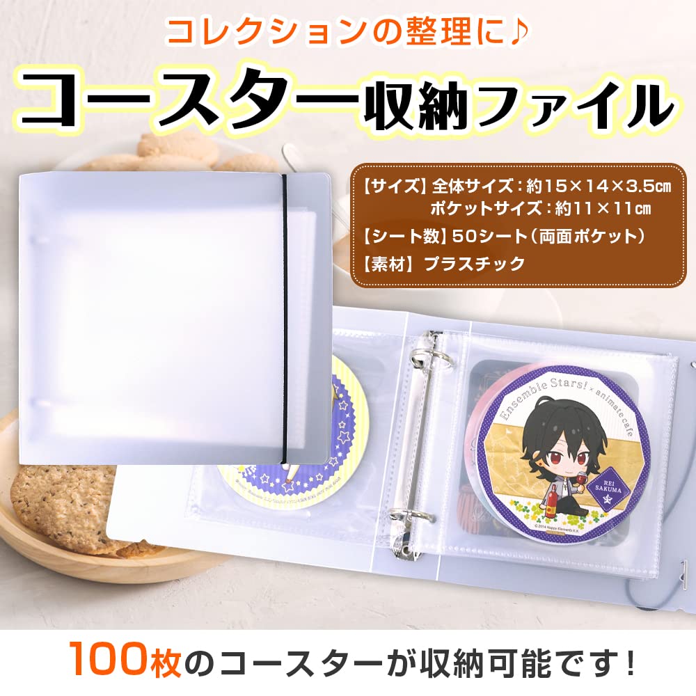 Coaster Storage Holds 100 Makes Your Favorite Things Fun File, Coasters, (Standard)