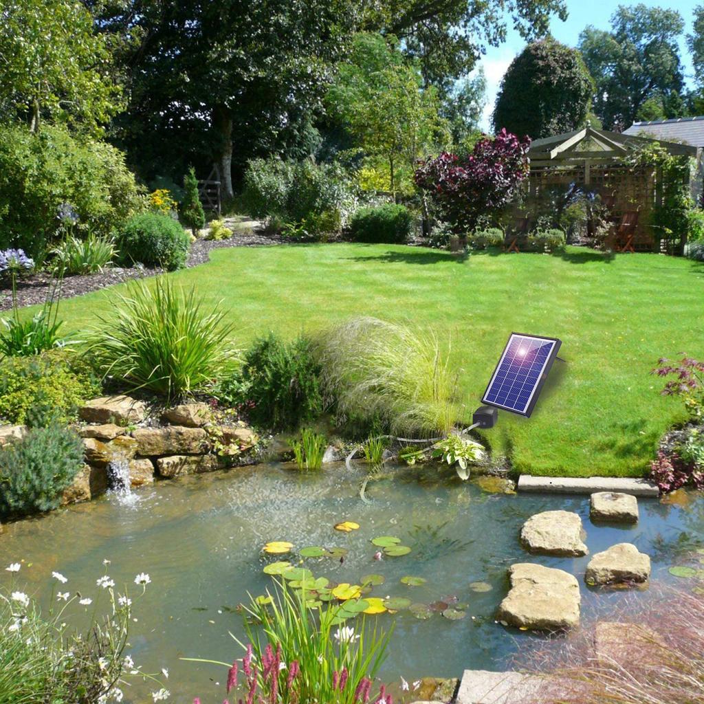 6W Solar Oxygen Pump Fish Tank Oxygenator Aquarium Oxygen Aerator Air Pump Fishing Aerator with