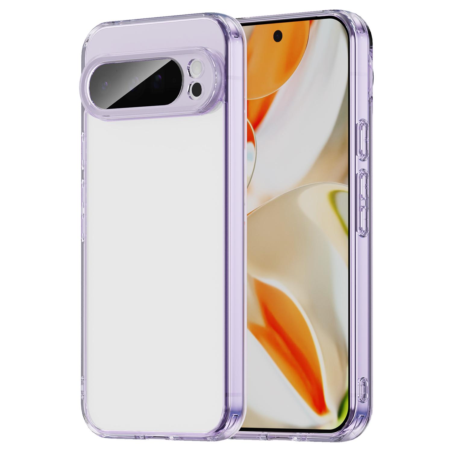 

For Google Pixel 9 Pro XL Case TPU + Acrylic Phone Back Cover Anti Yellowing D