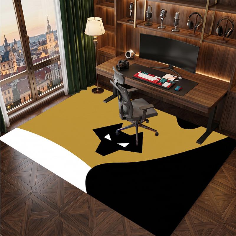 Wolverhampton Wanderers Football Print Crystal Velvet Rug, Comfortable Water Absorbent Non Slip Indoor Floor Carpet