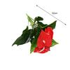 1ks 3 hlavy 9 listů Umělá rostlina Anthurium květina Domácí kancelář Zahrada Dekor