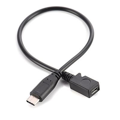 Charging Data Cable Usb TypeC To MiniUSB Adapter Changer TypeC Male To Mini USB Female Converter Charging Cord 27cm