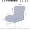 Stretch Spandex Dining Room Hotel Armless Accent Chair Cover Slipcover Armless Chair Furniture Protector Covers