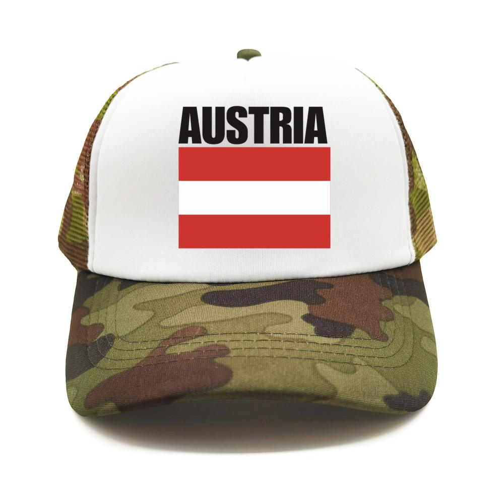 Cappellino da Baseball Bandiera Austriaca Fresco Estivo Unisex Rete Traspirante Cappello per Fan del Paese Cappellino Trucker Unisex Cappellini in Rete Traspirante per Esterno